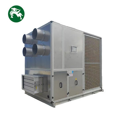 Outdoor Low Static Pressure Roof Top Package Unit Untuk Pembersihan Udara Produksi Industri