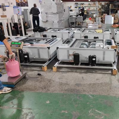 1-5HP Super Slim Ceiling Hanging Air Cooling DX Air Handling Unit Pembersihan Udara HVAC Untuk Industri