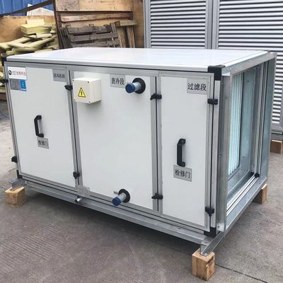 Air Dingin Udara Tawar AHU 1000-3000CMH Air Handling Unit Desain Disesuaikan Untuk Hotel