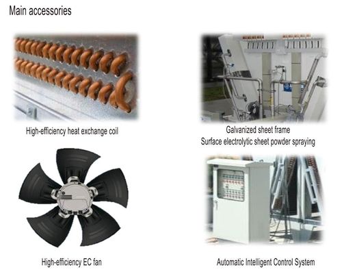 Desain Khusus Dry Cooler Radiator Jauh 42000m3/H Untuk Pendingin Mesin Genset