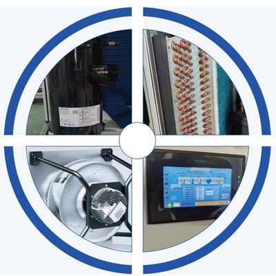 1-5HP Super Slim Ceiling Hanging Air Cooling DX Air Handling Unit Pembersihan Udara HVAC Untuk Industri