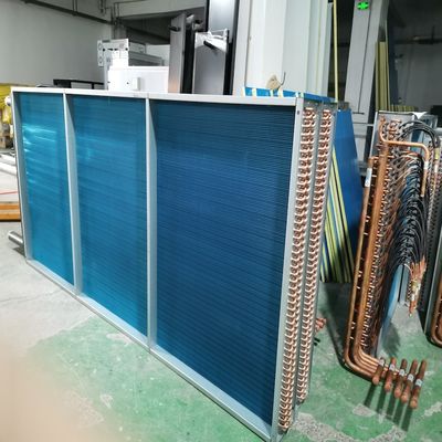 Endotermik Tembaga Tabung Aluminium Fin Evaporator Untuk Unit Ahu