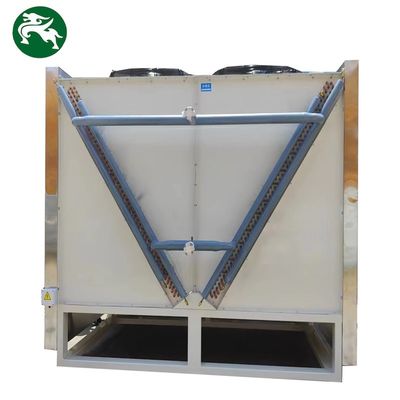 Chiller Air Cooled Besar Tabung Tembaga Aluminium Fin Untuk Pendinginan Rafineri