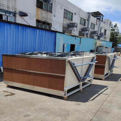 Chiller Air Cooled Besar Tabung Tembaga Aluminium Fin Untuk Pendinginan Rafineri