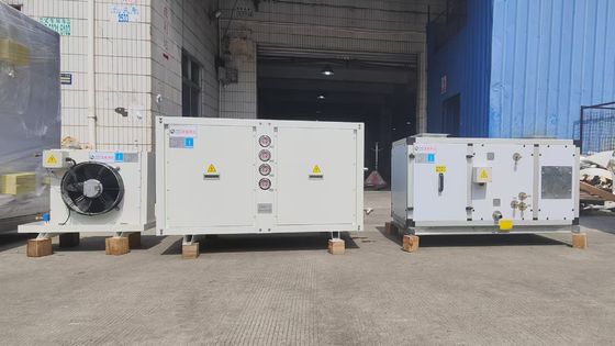 2HP Dua Tahap Cascade Unit Air Panas Dan Dingin Unit Pengolahan Udara Khusus