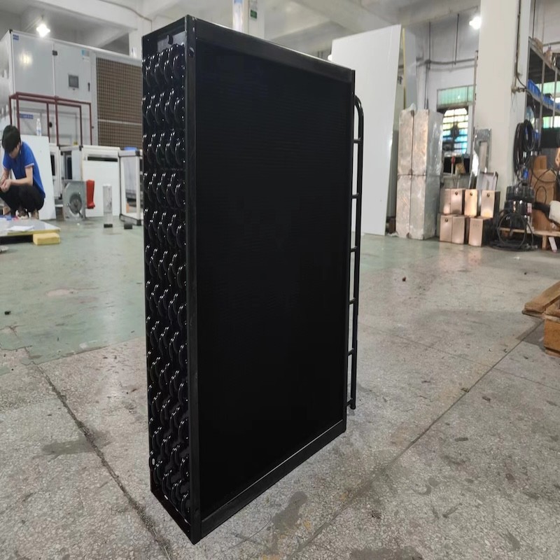 Evaporator tabung berkilau tembaga Electrophoresis Hitam Untuk Unit Pengolahan Udara