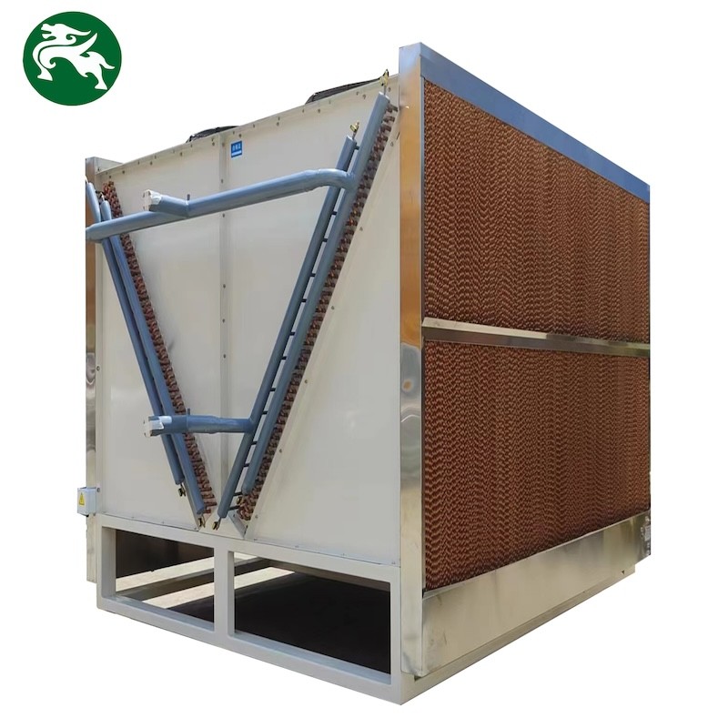 Chiller Air Cooled Besar Tabung Tembaga Aluminium Fin Untuk Pendinginan Rafineri