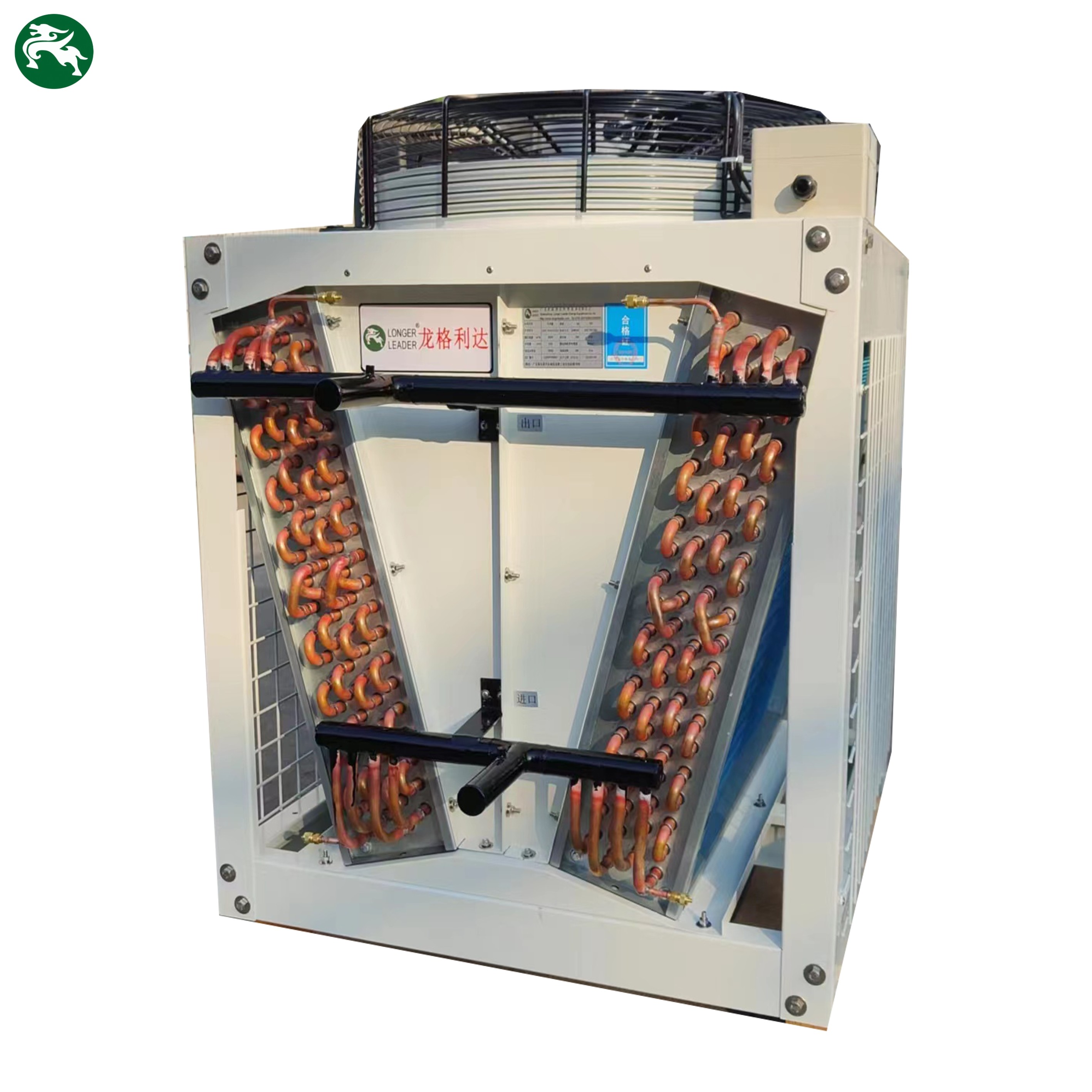 Copper Tube Aluminium Fin Dry Air Cooler Untuk Data Center Immersion Cooling