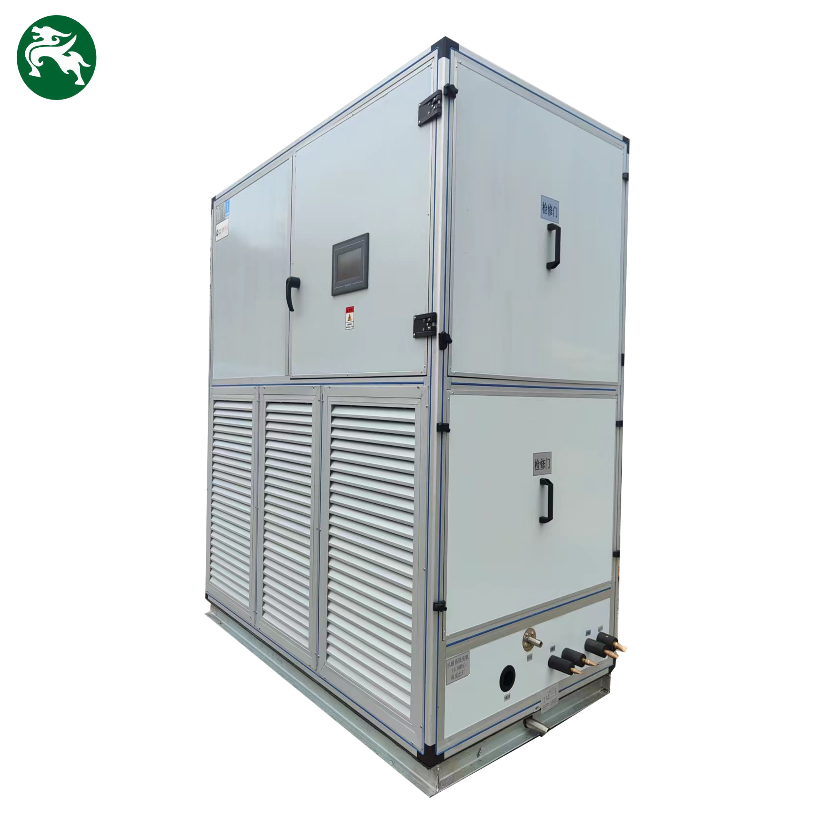 Desain Disesuaikan Tinggi EER Air Dingin Ekspansi Langsung Air Handler Dan Kondensasi Unit Sistem Pendingin Industri